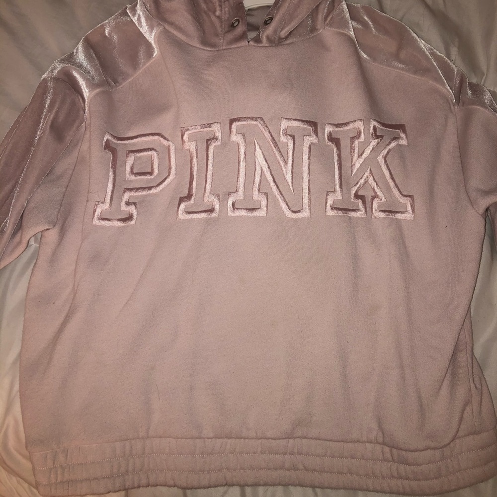 victoria’s secret PINK cropped hoodie